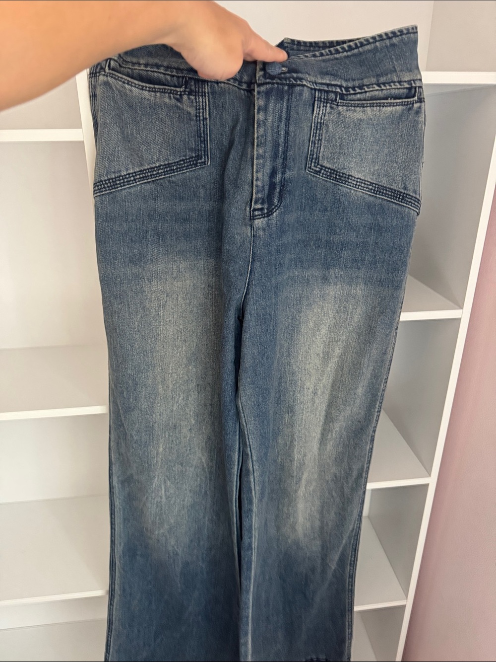 House of Harlow 1960 Faded Blue Bootcut Jeans